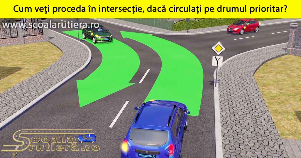 Cum Veţi Proceda La întâlnirea Semnalului Intermitent De Culoare Galbenă? Chestionare auto: Cum veţi proceda în intersecţie, dacă circulaţi pe
