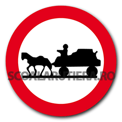 Accesul interzis vehiculelor cu tracțiune animală