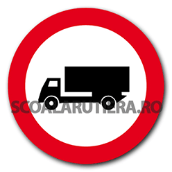 Accesul interzis vehiculelor destinate transportului de mărfuri