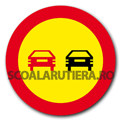 Depășirea autovehiculelor, cu excepția motocicletelor fără ataș, interzisă
