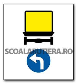 Direcție obligatorie pentru vehicule care transportă mărfuri periculoase