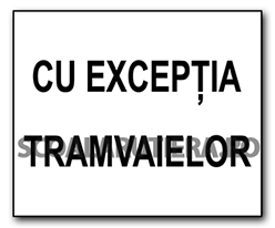 Exceptarea unor categorii de vehicule de la semnificația indicatorului