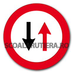 electrode Fed up Legacy Indicatoare rutiere: Prioritate pentru circulația din sens invers