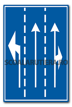 Selectarea circulației pe direcții de mers în apropierea intersecției