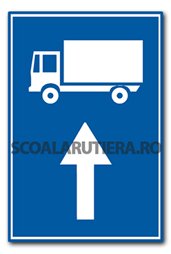 Traseu de urmat pentru anumite categorii de vehicule
