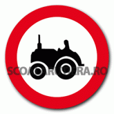 Accesul interzis tractoarelor și mașinilor…