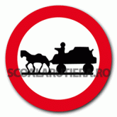 Accesul interzis vehiculelor cu tracțiune…