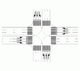 Marcaj de ghidare în intersecţie