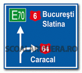 Presemnalizarea direcțiilor la o intersecție…