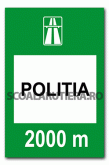 Presemnalizarea sediului poliției autostrăzii