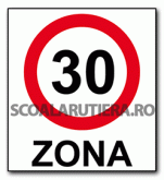 Zonă cu viteză limitată la 30 km/h