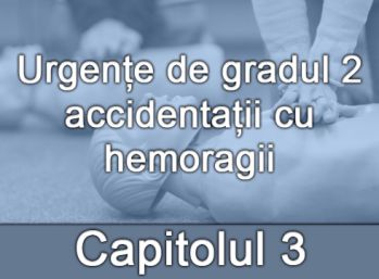 Capitolul III - Urgențe de gradul 2, accidentații cu hemoragii