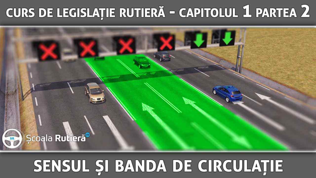 Capitolul 1 - partea 2 - Sensul și banda de circulație