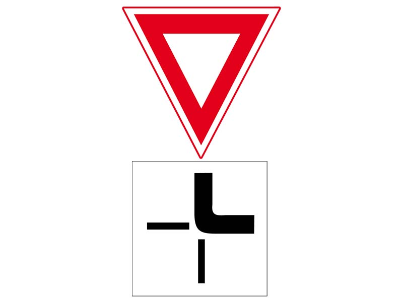 Cum procedați la întâlnirea indicatorului și a panoului adițional?