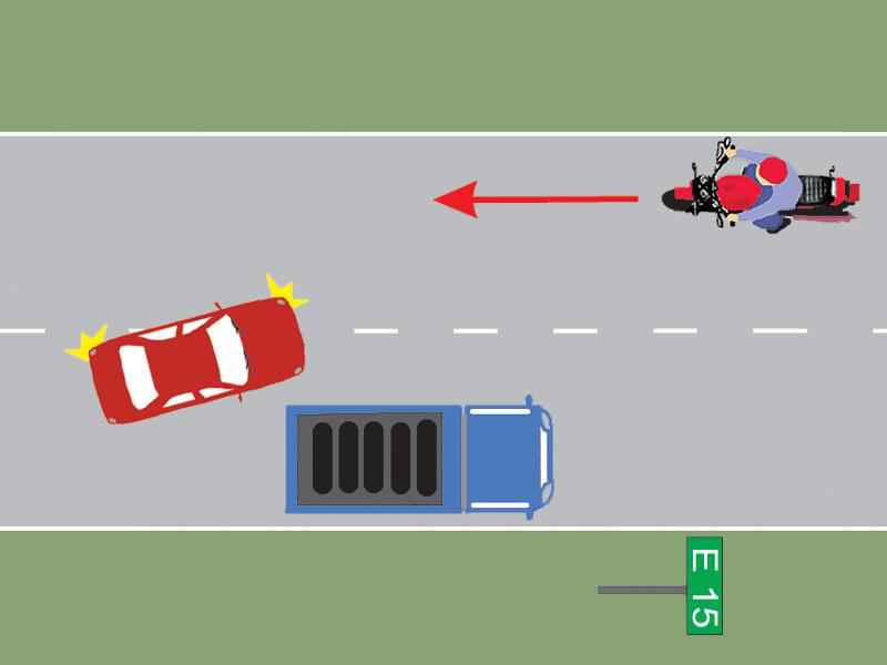 Conducătorul Autocamionului Poate Pătrunde în Intersecţie? Conducătorul autocamionului din imagine a executat regulamentar oprirea?