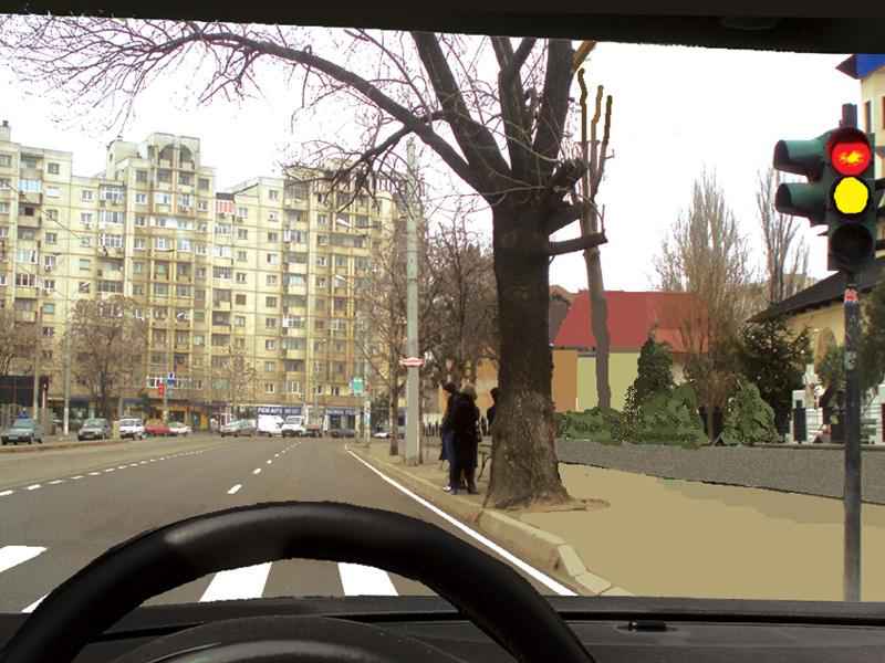Ce semnifică semnalul roșu al semaforului, care funcționează concomitent cu cel galben?