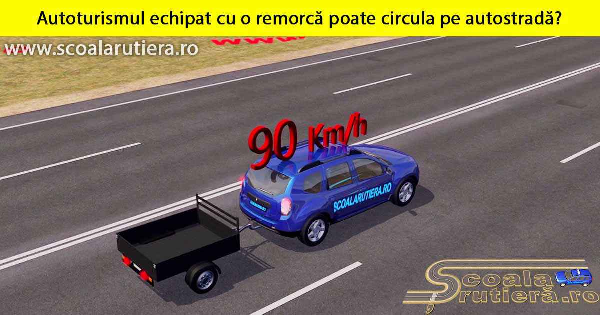 Chestionare auto: Autoturismul echipat cu o remorcă poate circula ...