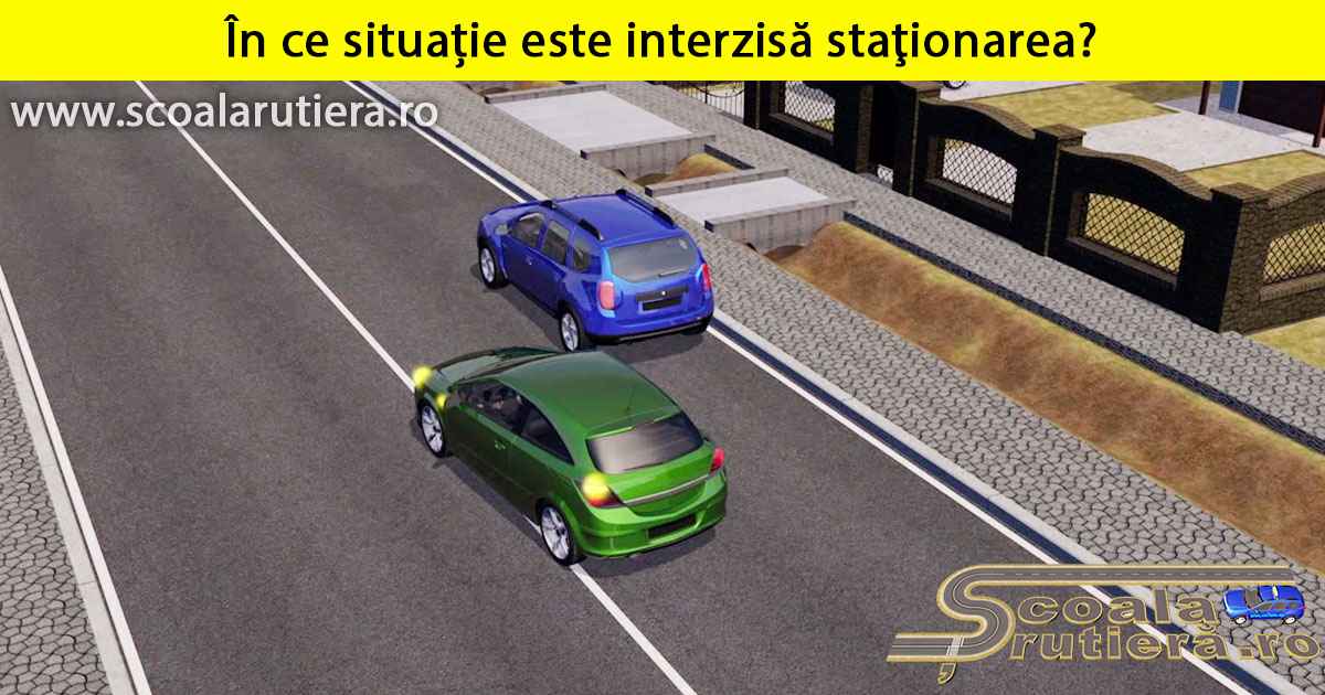 Chestionare auto: Staţionarea este interzisă