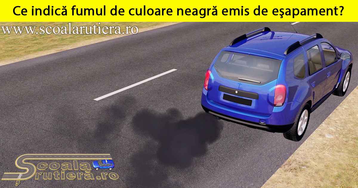 Chestionare Auto Fumul De Culoare Neagră Emis De Esapament Indică