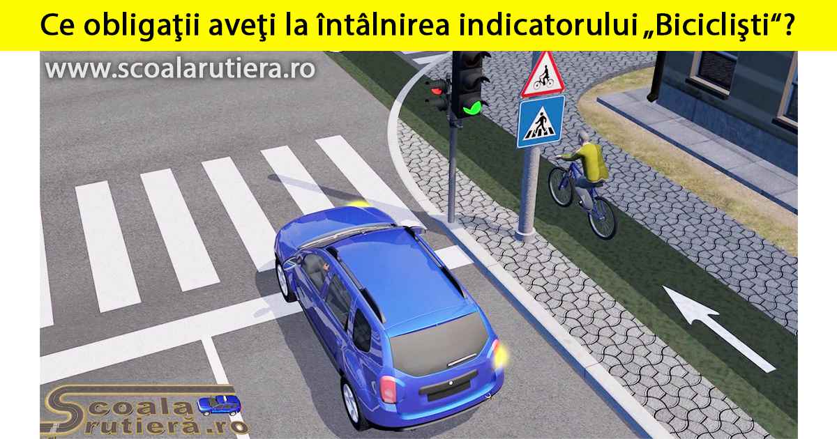 Ce Obligații Aveți La Întâlnirea Indicatorului 3 Chestionare auto: Ce obligaţii aveţi la întâlnirea indicatorului „Biciclişti“