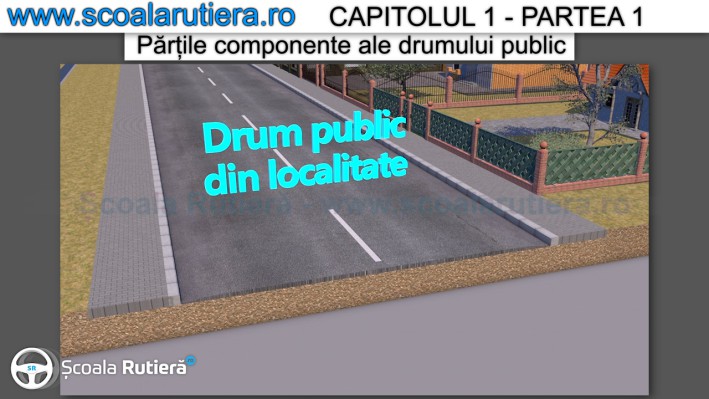 parti componente drum public din localitate