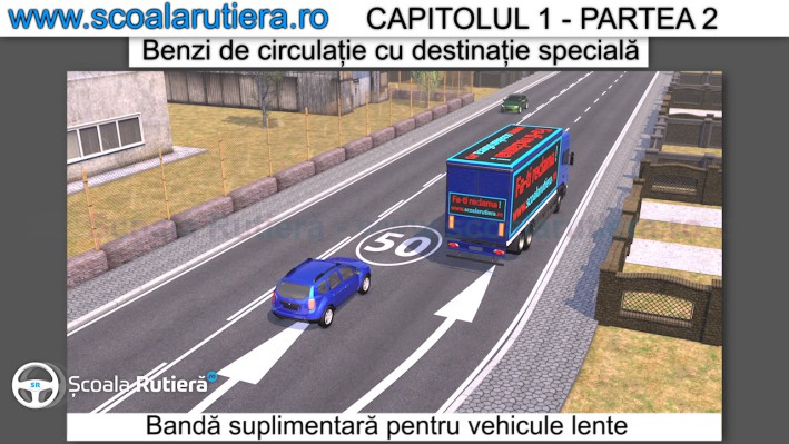 banda pentru vehicule lente