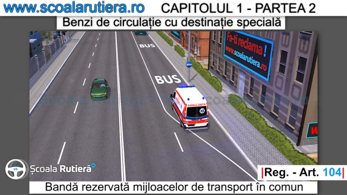 autovehiculele cu regim de circulaţie prioritară pe banda de transport în comun