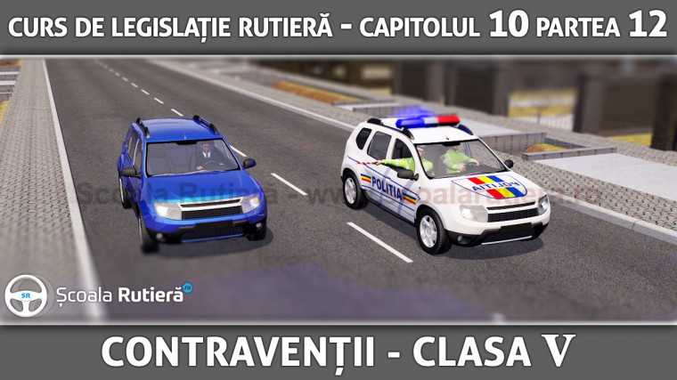 Codul Rutier - Contravenții clasa 5