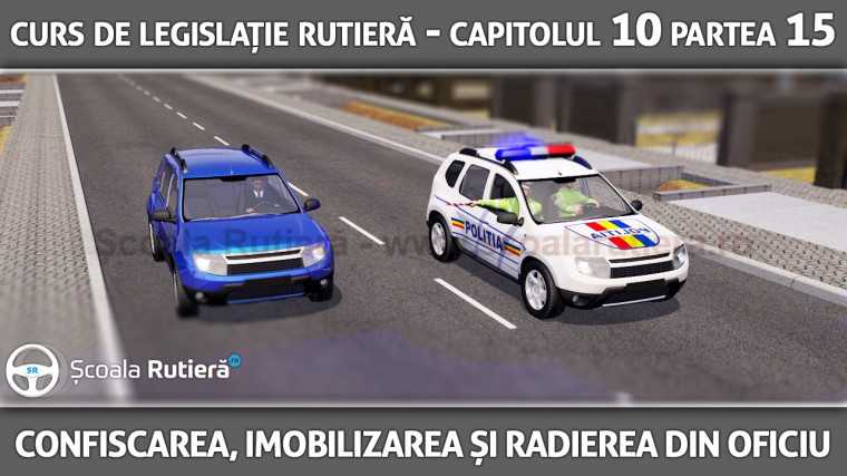 Codul Rutier - Confiscarea, imobilizarea și radierea din oficiu