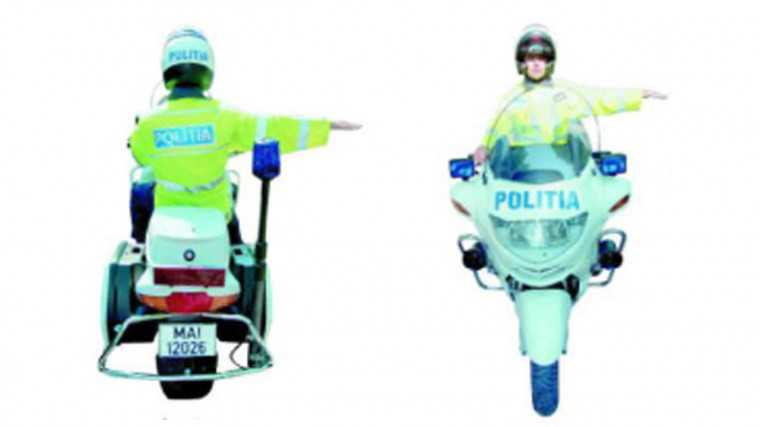semnale politist de pe motocicleta