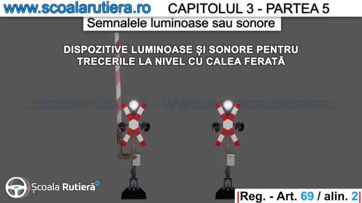 semnale luminoase la calea ferata