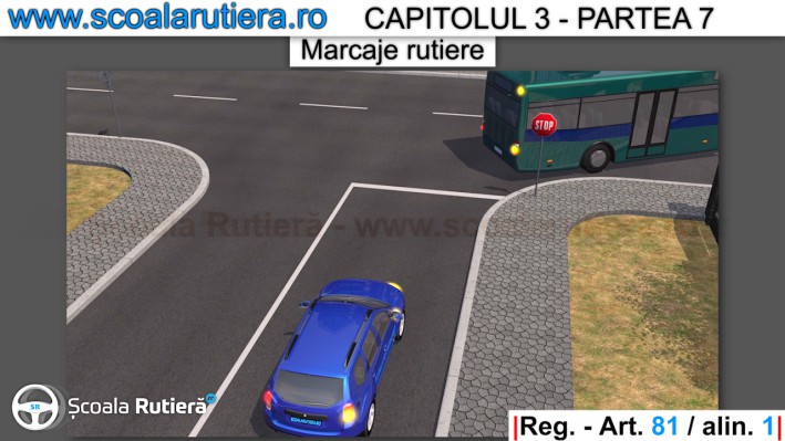 marcaj linie continua inaintea caruia sa oprim