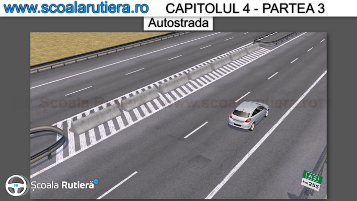 racord dintre cele doua parti carosabile de pe autostrada