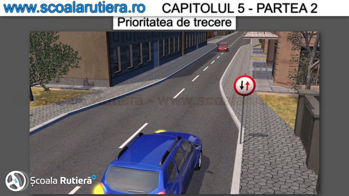 prioritate pentru circulatia din sens invers
