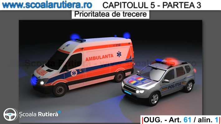 prioritatea autovehiculelor cu regim special