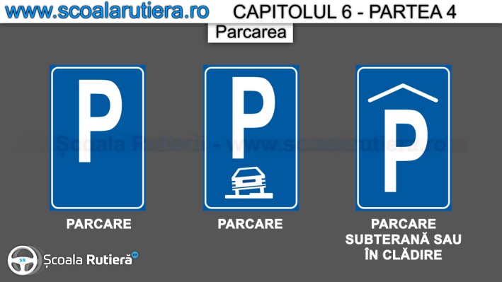 indicatoarele care permit parcarea autovehiculelor
