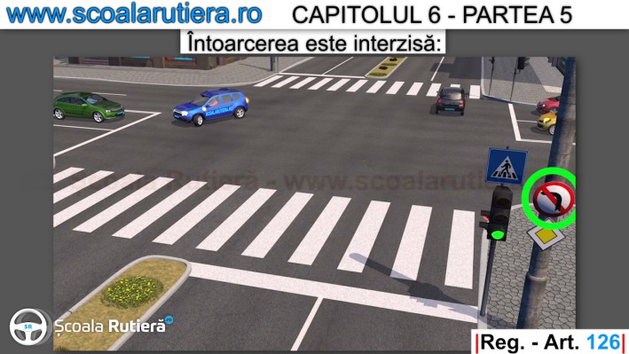 Codul Rutier - manevre întoarcerea