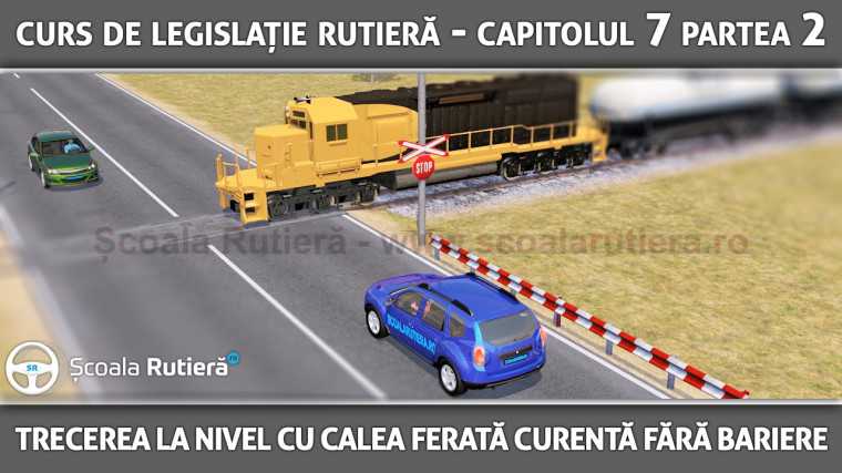 Codul Rutier - trecerea la nivel cu calea ferată fără bariere