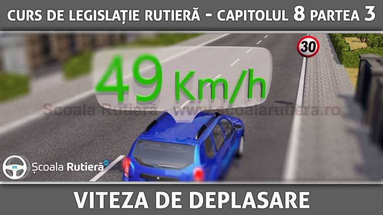 Codul Rutier - Viteza de deplasare