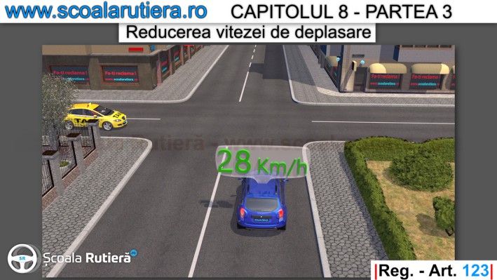 se reduce viteza in intersectiile nedirijate